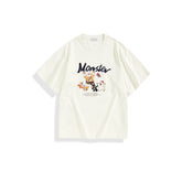 Men's Graphic Print Embroidered T-Shirt